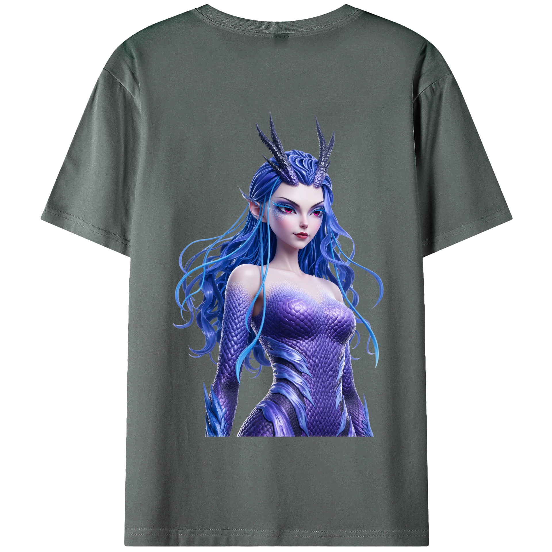 （画像用） Ne Zha 2 ナタ 魔童の大暴れ 綿100％半袖Tシャツ（背面プリント）